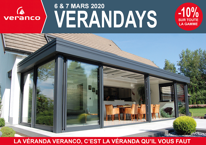 10% remise verandas veranco veranco days