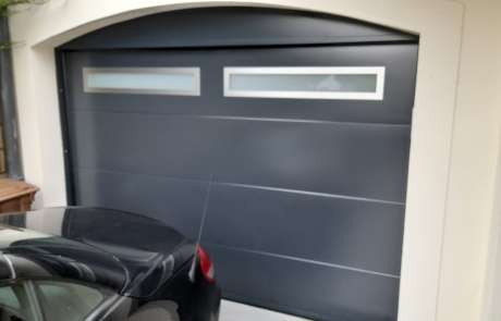 porte de garage sectionnelle plafond solabaie d'eco ouest