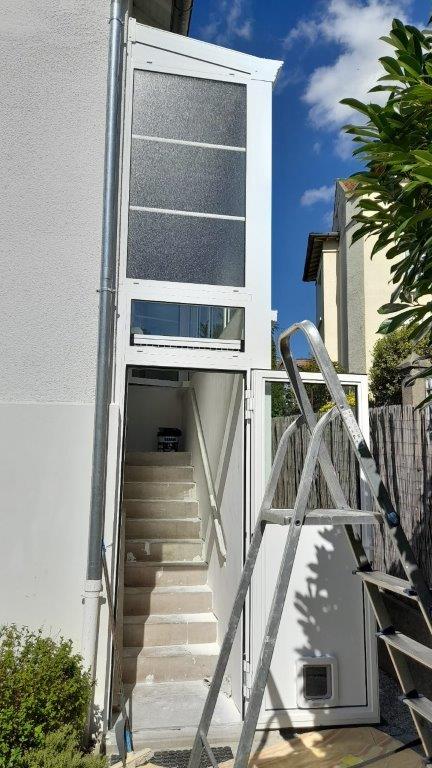 veranda sur escalier extérieur à Viroflay